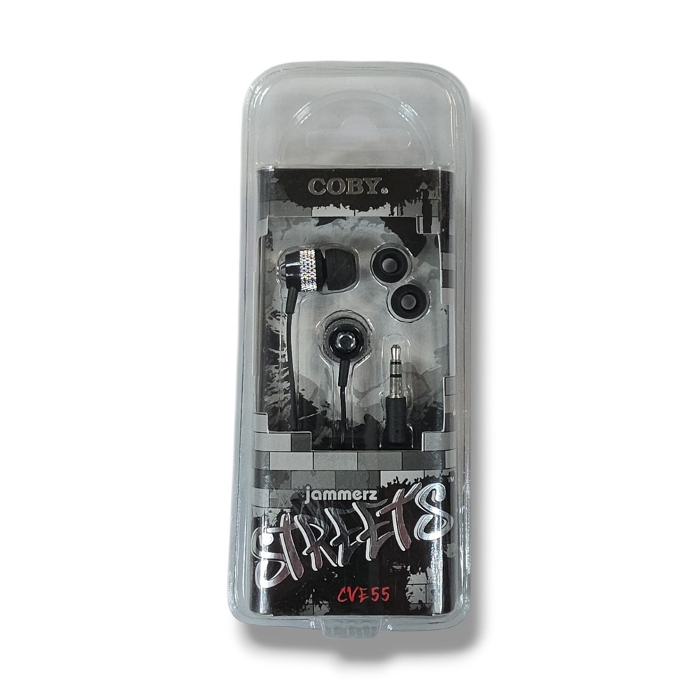 Coby‎ 2012 Jammerz Streets earphones earbuds Wired CVE55 New